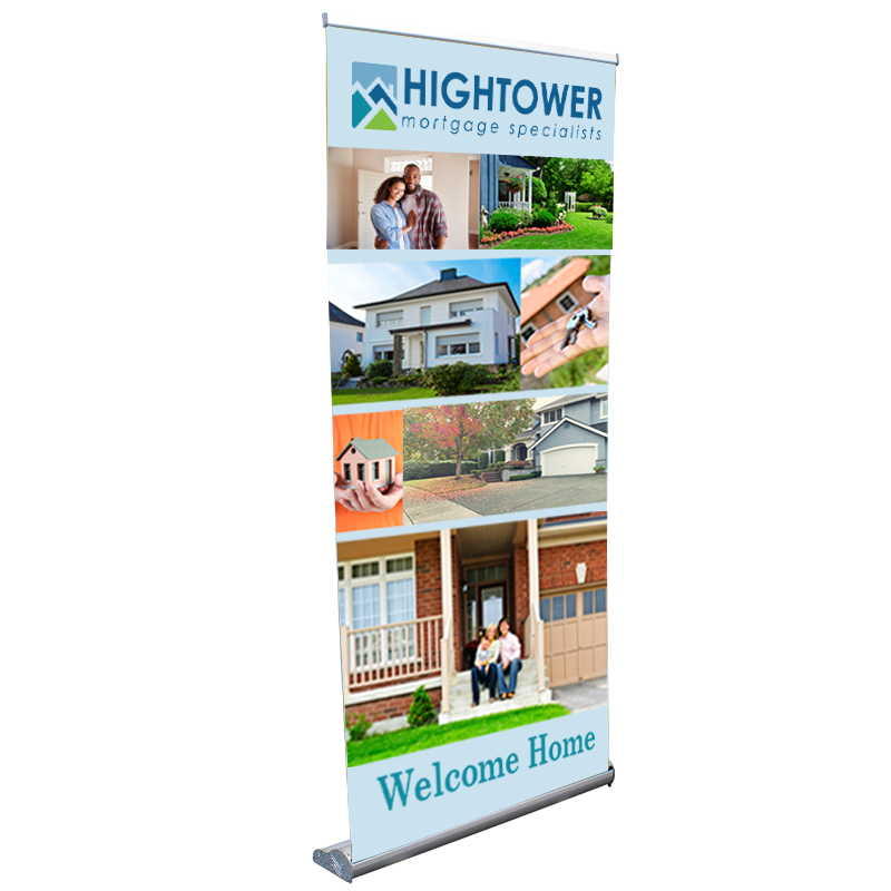 Product Photo 1 Stratus Opaque Fabric Retractor Banner Kit, 36"