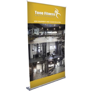 Stratus Opaque Fabric Retractor Banner Kit, 48" - DY3953