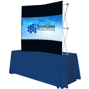 Curved Splash Tabletop Display Face Kit, 6' - DY3982