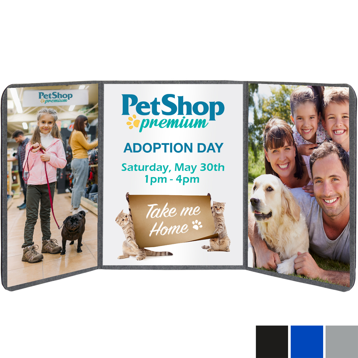 Product Photo 1 Dynamo Trifecta Display Kit with Graphic Panels, 4'