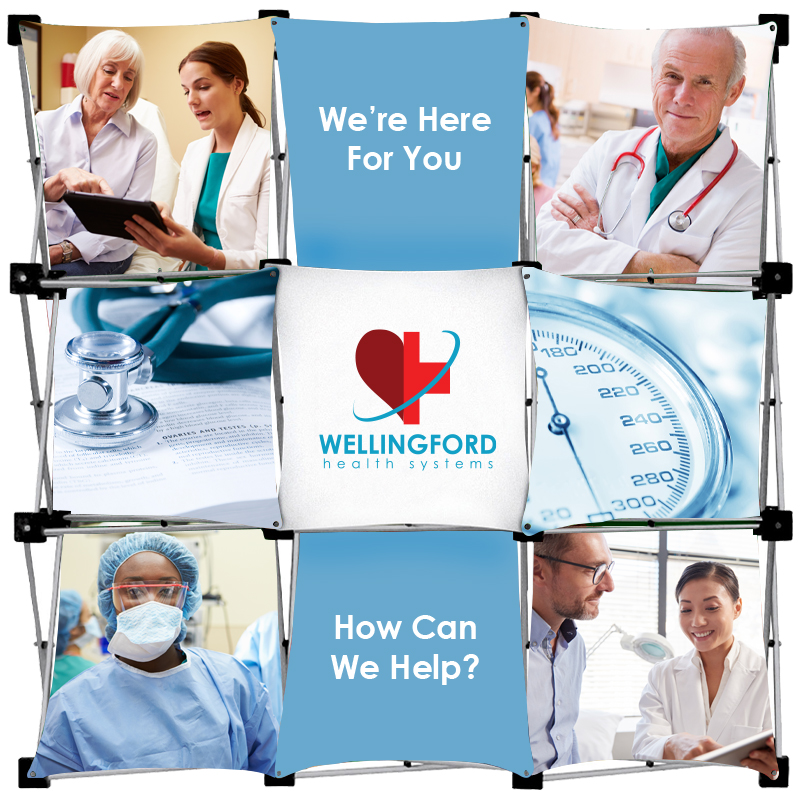 Product Photo 1 Micro GeoMetrix Triptych Display Kit, 46" x 46"