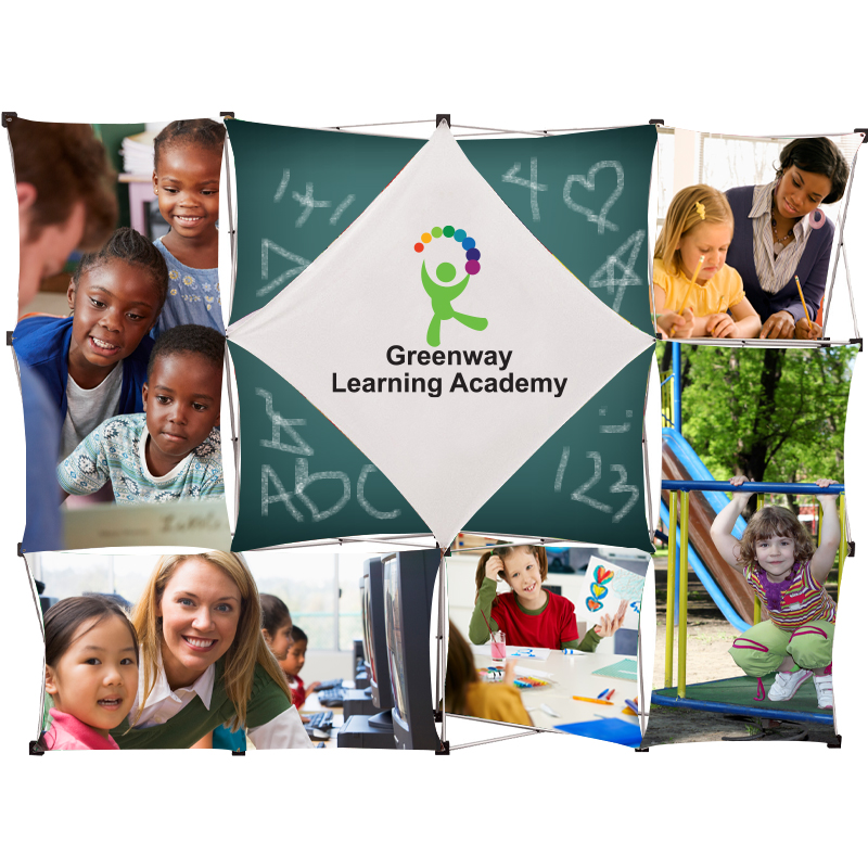 Product Photo 1 GeoMetrix Centerpoint Floor Display Kit, 119" x 90"