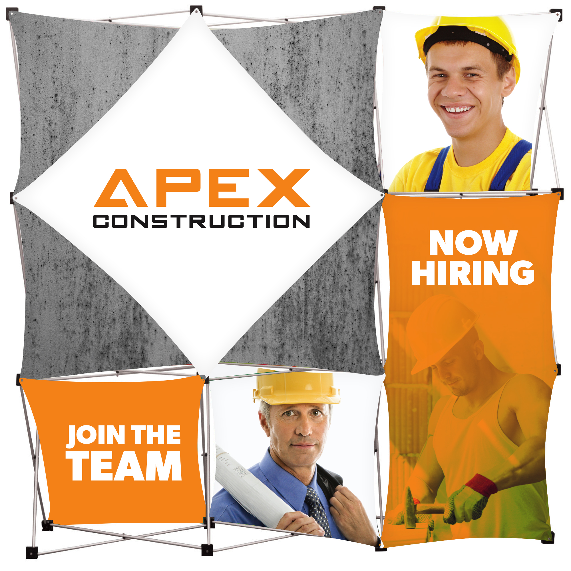 Product Photo 1 GeoMetrix Classic Floor Display Kit, 90" x 90"