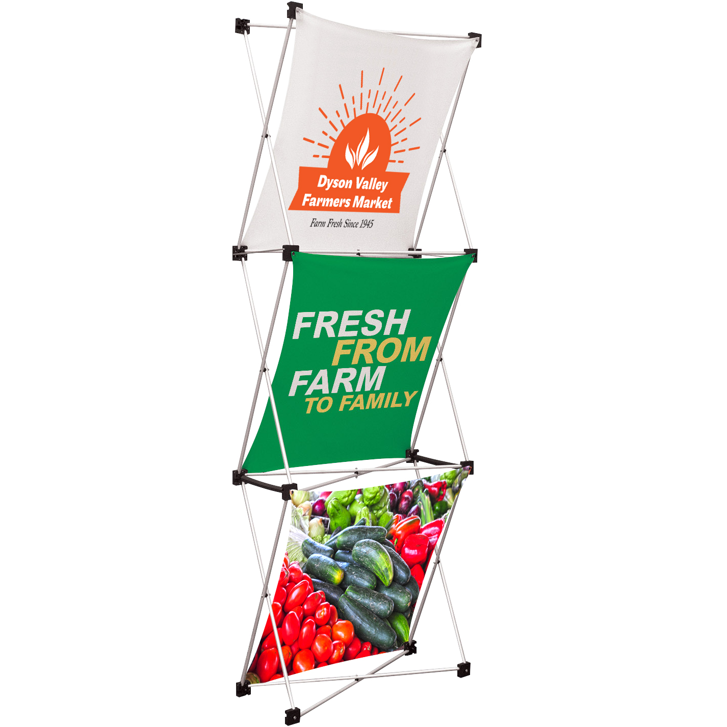 Product Photo 1 GeMetrix Tower Floor Display Kit, 90" x 31"