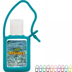 Travel Antibacterial Gel Hand Sanitizer w/ Carry Strap, .5oz. - TK7004