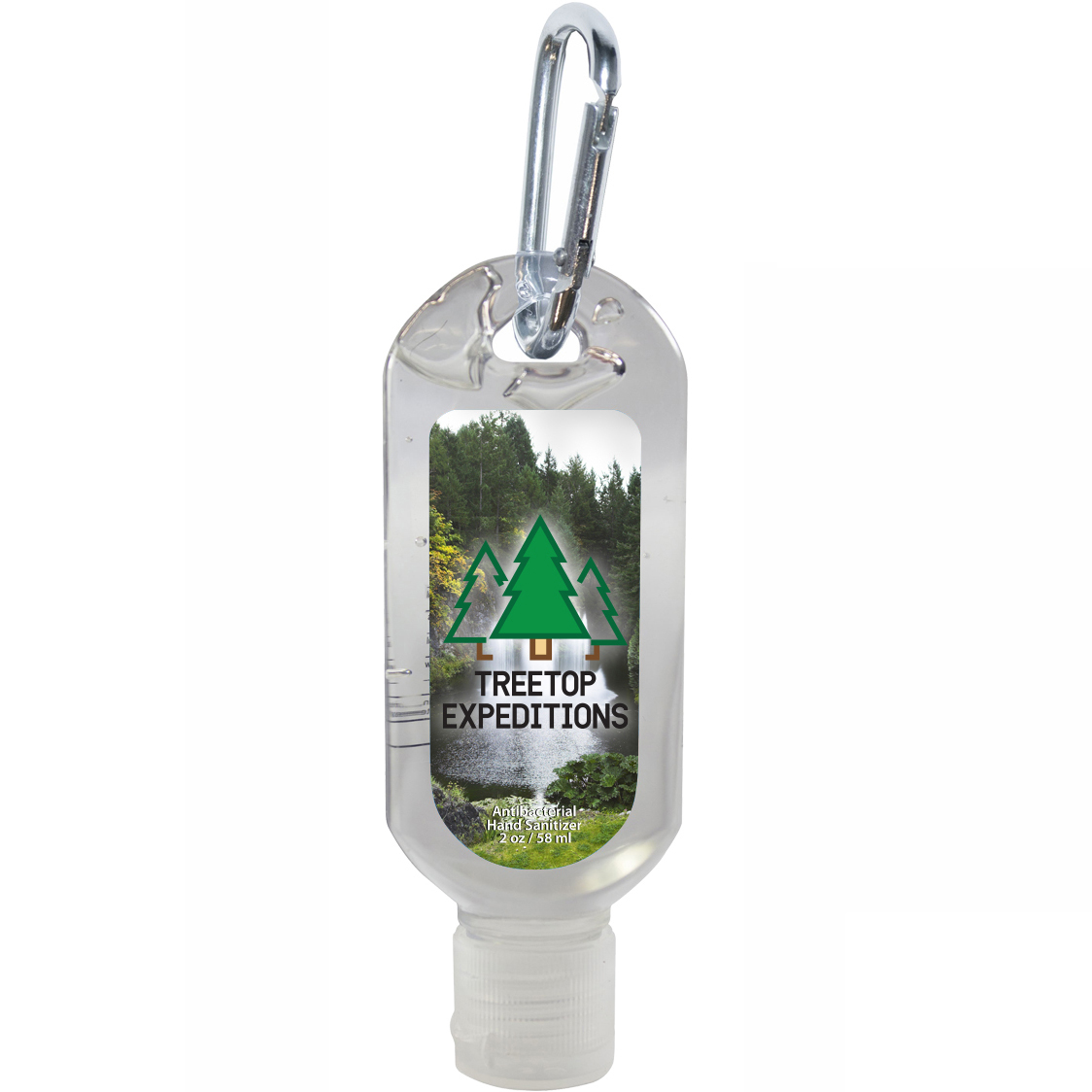 Product Photo 1 Tottle Antibacterial Hand Sanitizer Gel w/ Carabiner, 2oz.
