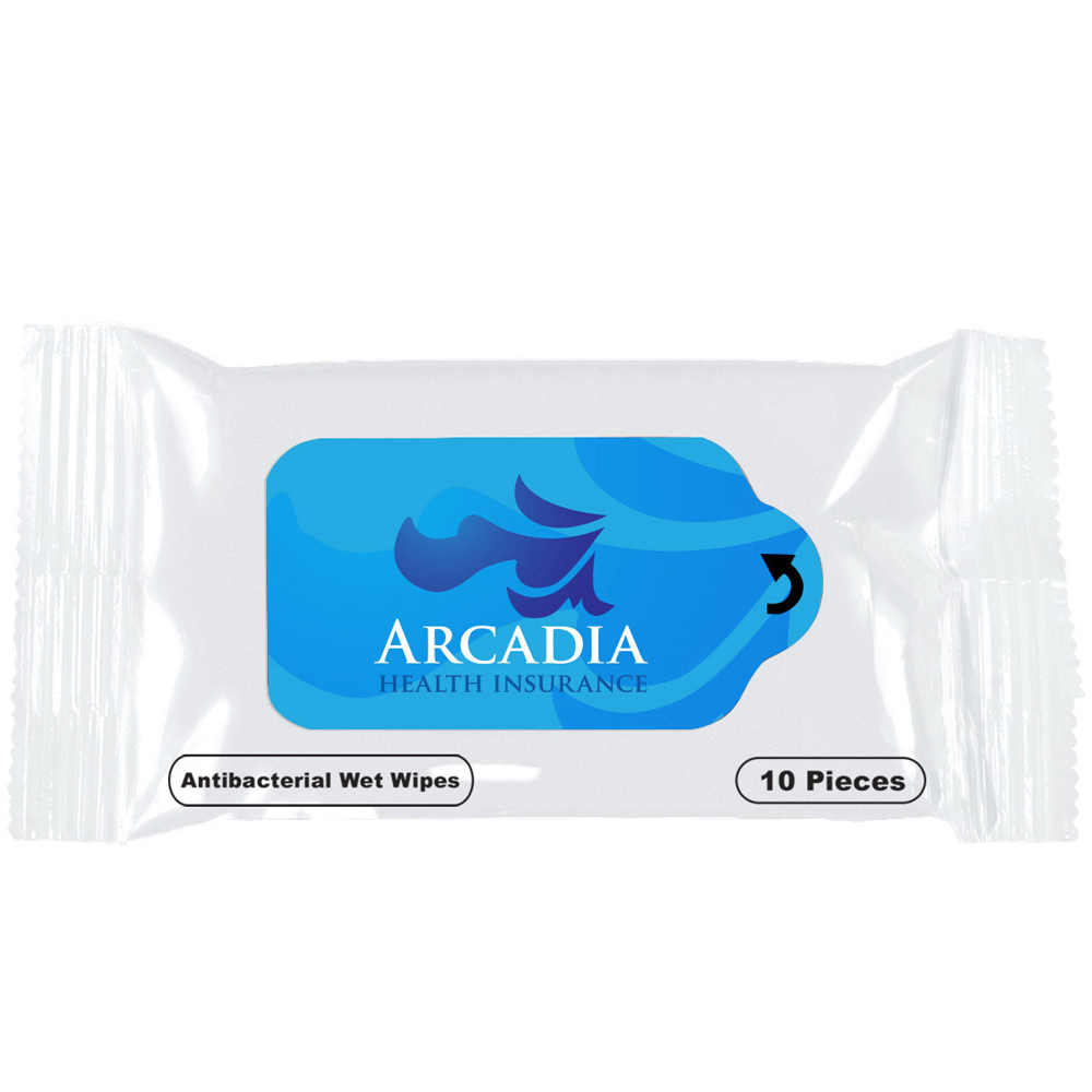 Product Photo 1 Antibacterial Sanitizer BZK Wet Wipes, 10 ct.
