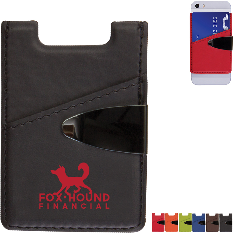 Product Photo 1 Deluxe Leatherette Cell Phone Wallet & Money Clip