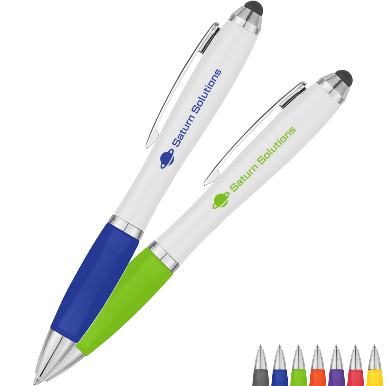 Product Photo 1 Twist Action Stylus Grip Pen w/Antimicrobial Additive