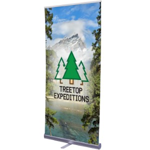 Economy Plus Retractor Banner Display Kit with Hybrid Media, 33-1/2" - DY4027
