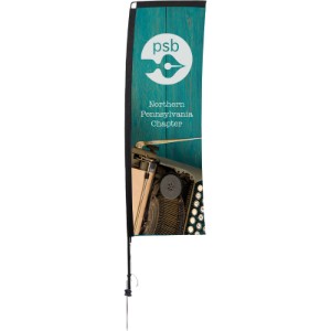 Premium Rectangle Sail Sign with Ground Spike, 10' - DY4039