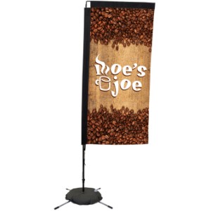 Premium Rectangle Sail Sign with Scissor Base, 7' - DY4044
