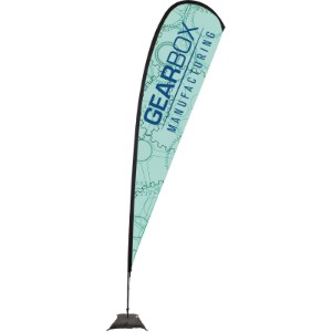 Premium Teardrop Sail Sign with Scissor Base, 15' - DY4052