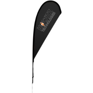 Premium Teardrop Sail Sign with Ground Spike, 8' - DY4056