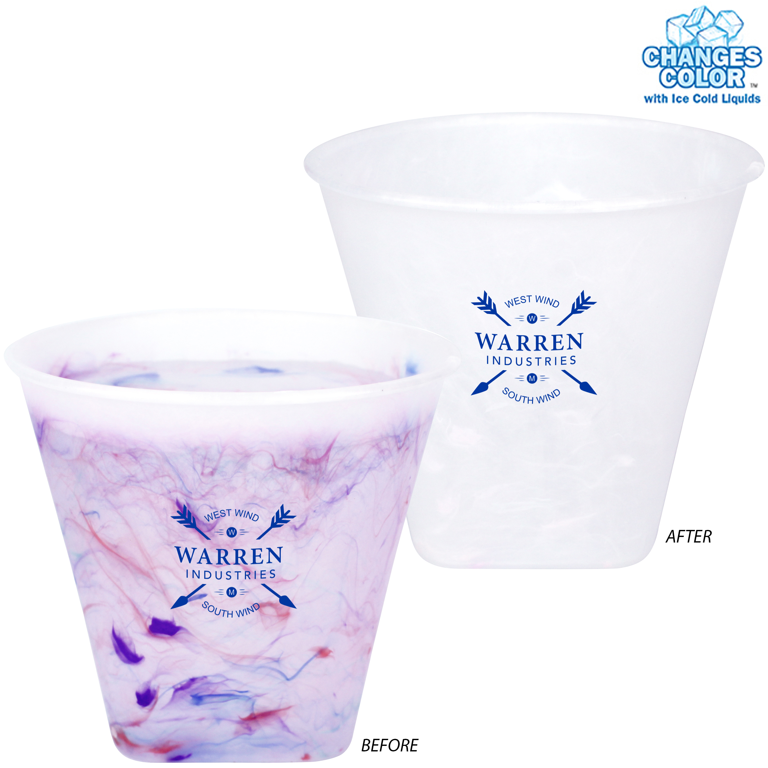 Product Photo 1 Rainbow Confetti Mood Color Changing Dessert Cup, 10oz.