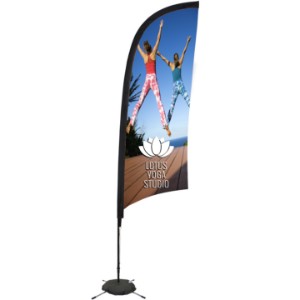Premium Razor Sail Sign with Scissor Base, 9' - DY4062