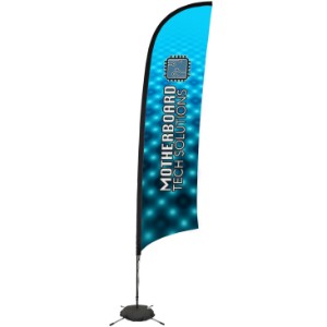 Premium Razor Sail Sign with Scissor Base, 13' - DY4063