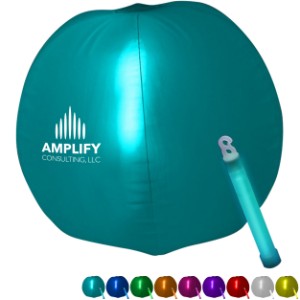 Beach Ball w/ Glow Stick, 12" - BX1395