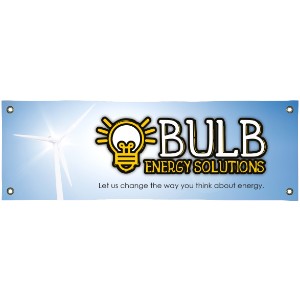 Poly Poplin Fabric Banner, 2' x 6' - DY4096