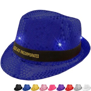 Sequin LED Fedora Hat - BX1420