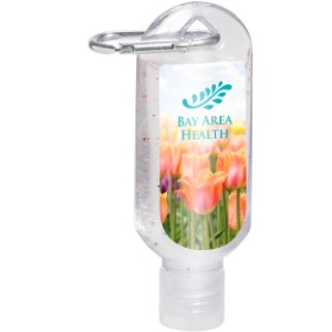 Clip-It Moisture Bead Antibacterial Hand Sanitizer w/ Carabiner, 1.8oz. - AR1013