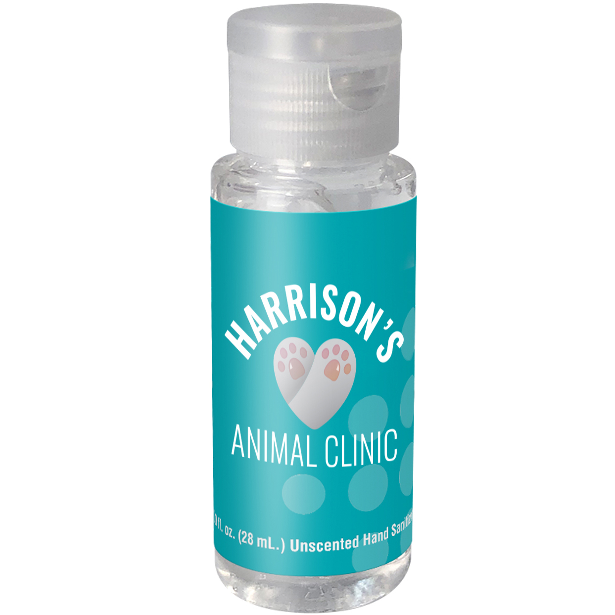 Product Photo 1 Antibacterial Hand Sanitizer USA Cylinder Bottle, 2oz.