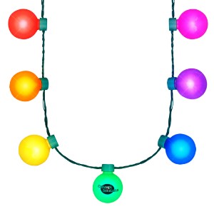 LED Light Globes Rainbow Party Necklace - AH1395