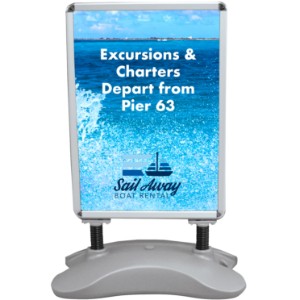 Outdoor Flex Sign with Ballast Base - DY4117