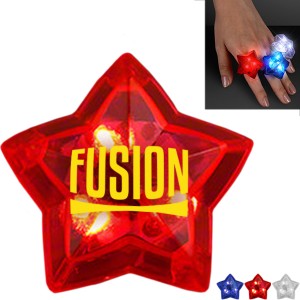 Flashing LED Star Ring - AH1375