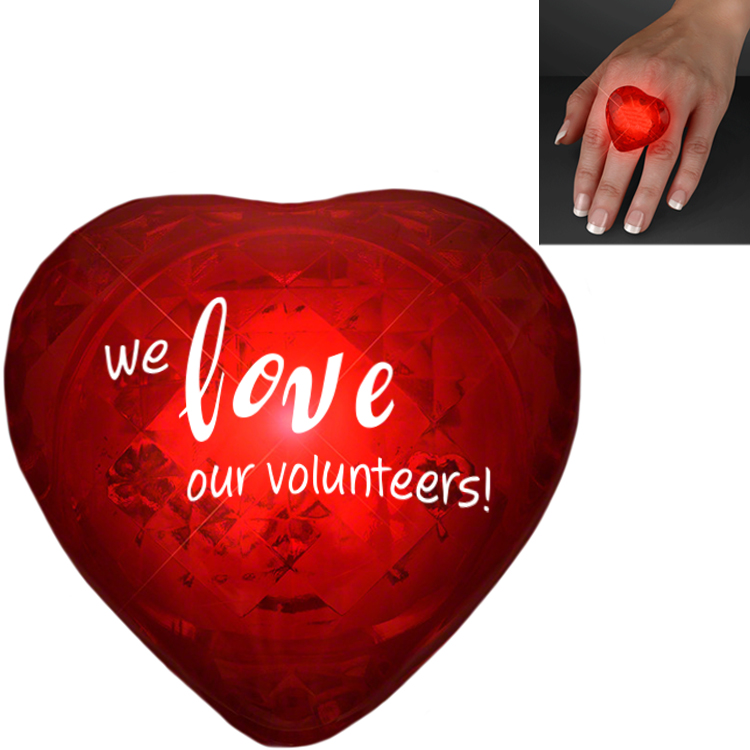 Product Photo 1 Pulsing LED Heart Ring