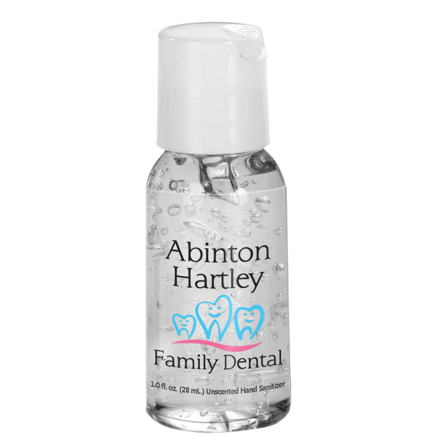 Product Photo 1 Antibacterial Clear Gel USA Hand Sanitizer w/ Push Cap, 1oz.