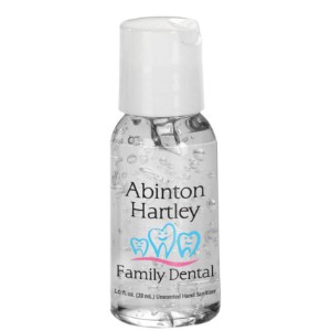 Antibacterial Clear Gel USA Hand Sanitizer w/ Push Cap, 1oz. - SZ9210