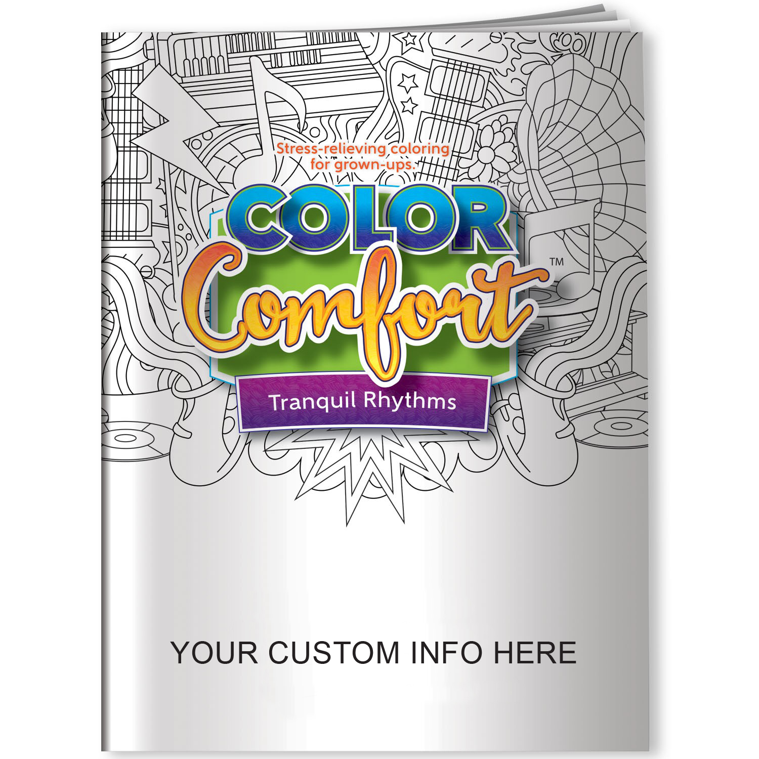 Product Photo 1 Color Comfort Tranquil Rhythms Adult Coloring Book