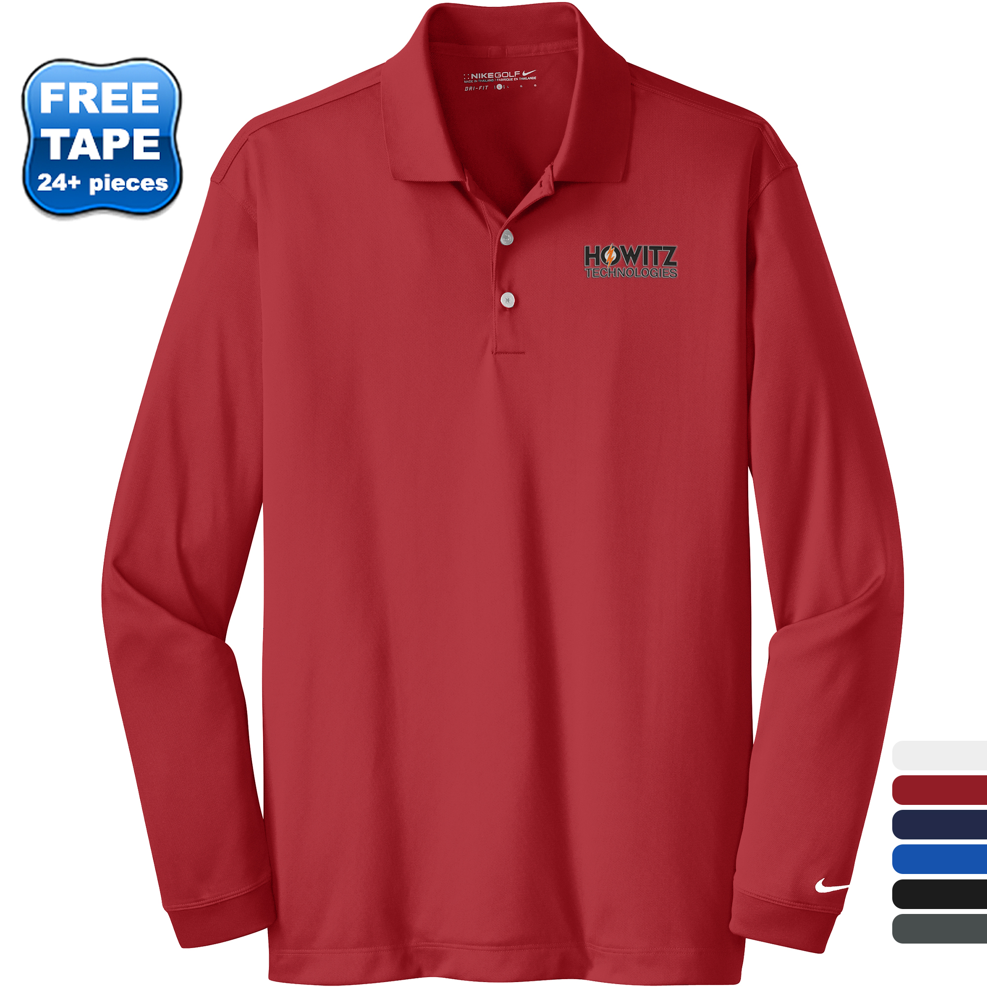 Product Photo 1 NIKE® Dri-FIT Stretch Tech Long Sleeve Men's Polo