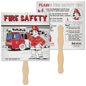 Fire Safety Color Fun Hand Fan - BF9020