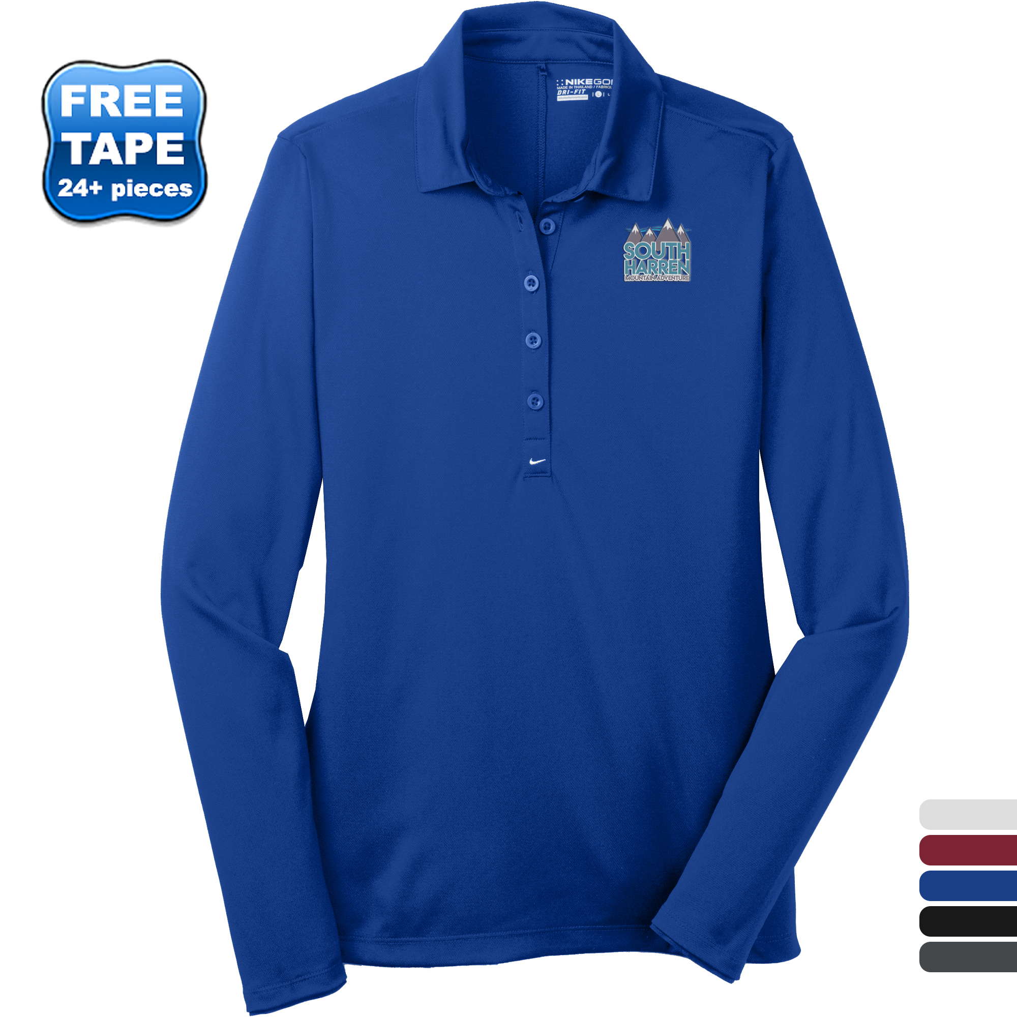 Product Photo 1 NIKE® Dri-FIT Stretch Tech Long Sleeve Ladies' Polo