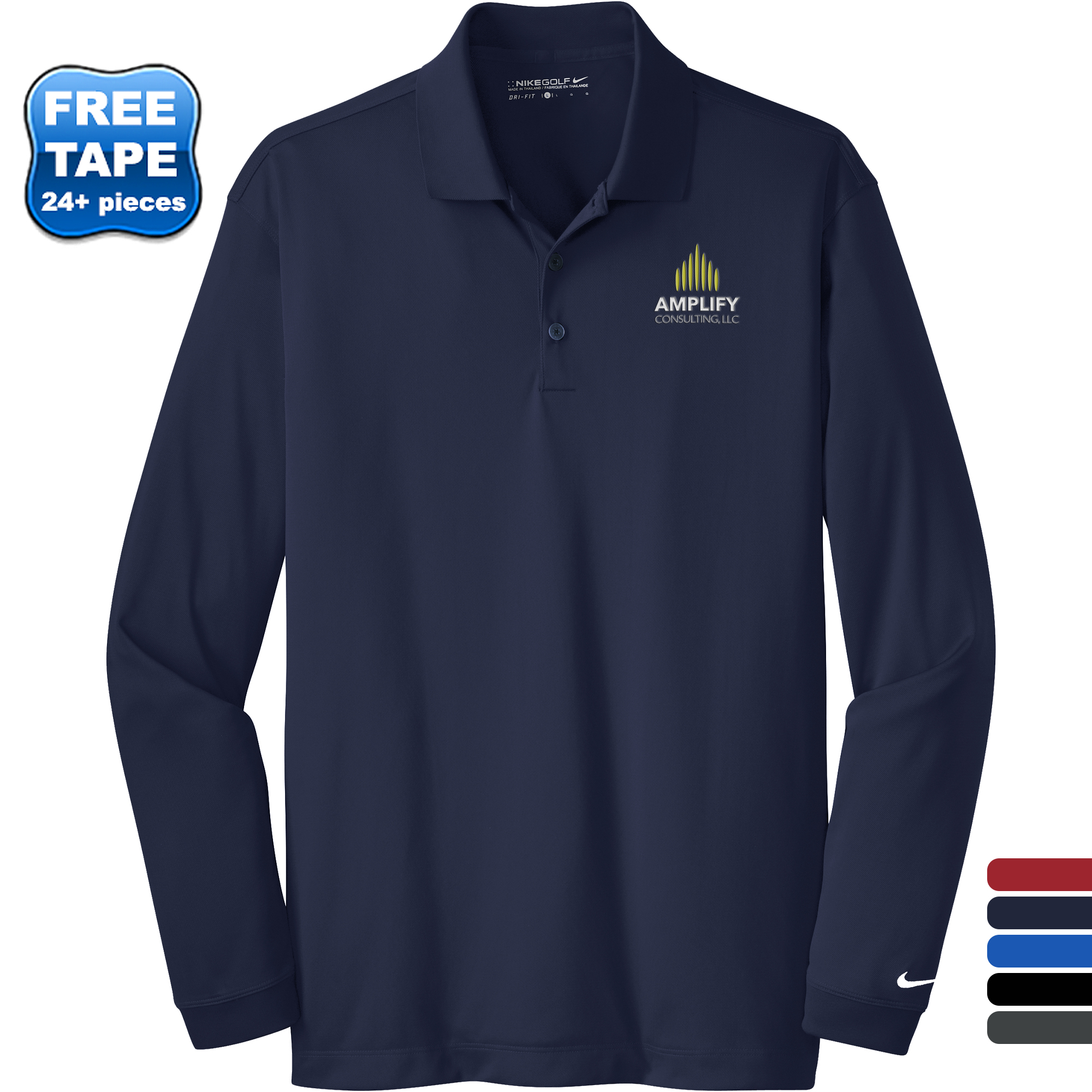 Product Photo 1 NIKE® Dri-FIT Stretch Tech Long Sleeve Tall Men's Polo