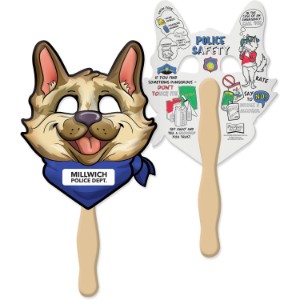 Police Safety Fun Mask Face Fans - BF9021