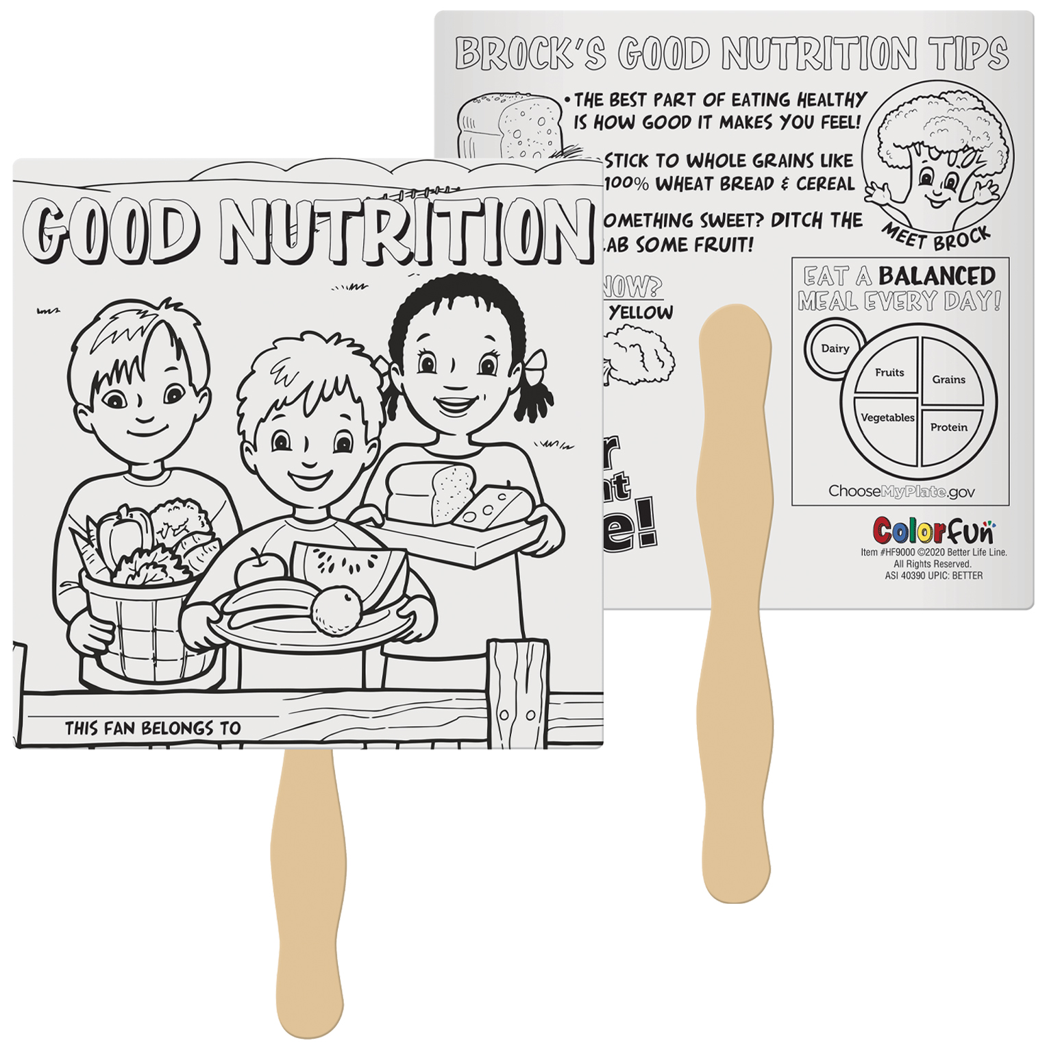 Product Photo 1 Good Nutrition Color Fun Hand Fan