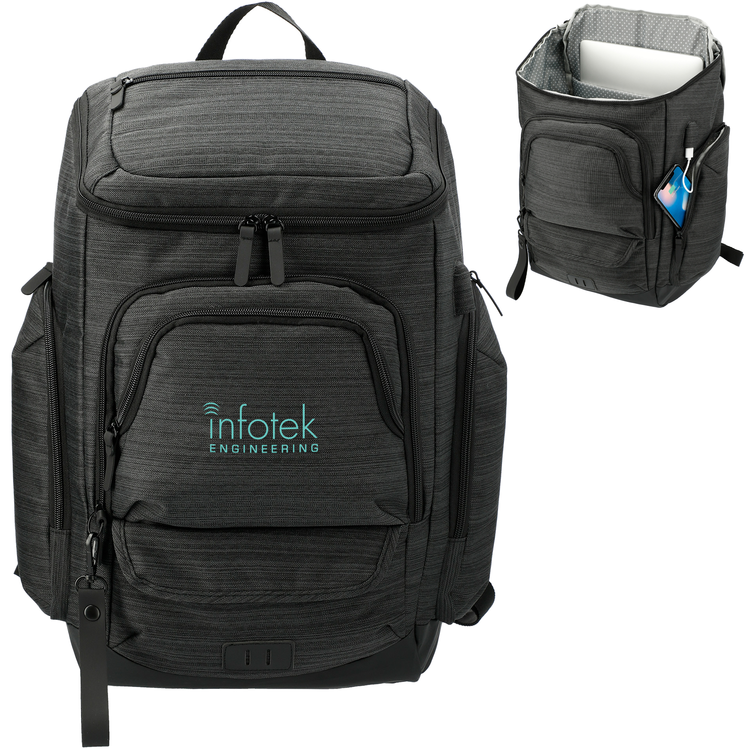 Product Photo 1 NBN Whitby 15" PolyCanvas Computer Backpack w/ USB Port