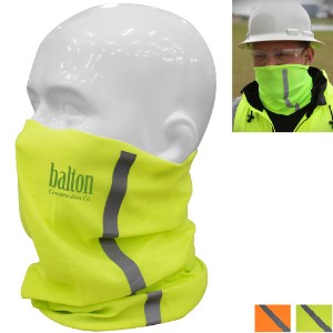 High Visibility Face Mask/Neck Gaiter with Reflective Stripe - MX1005