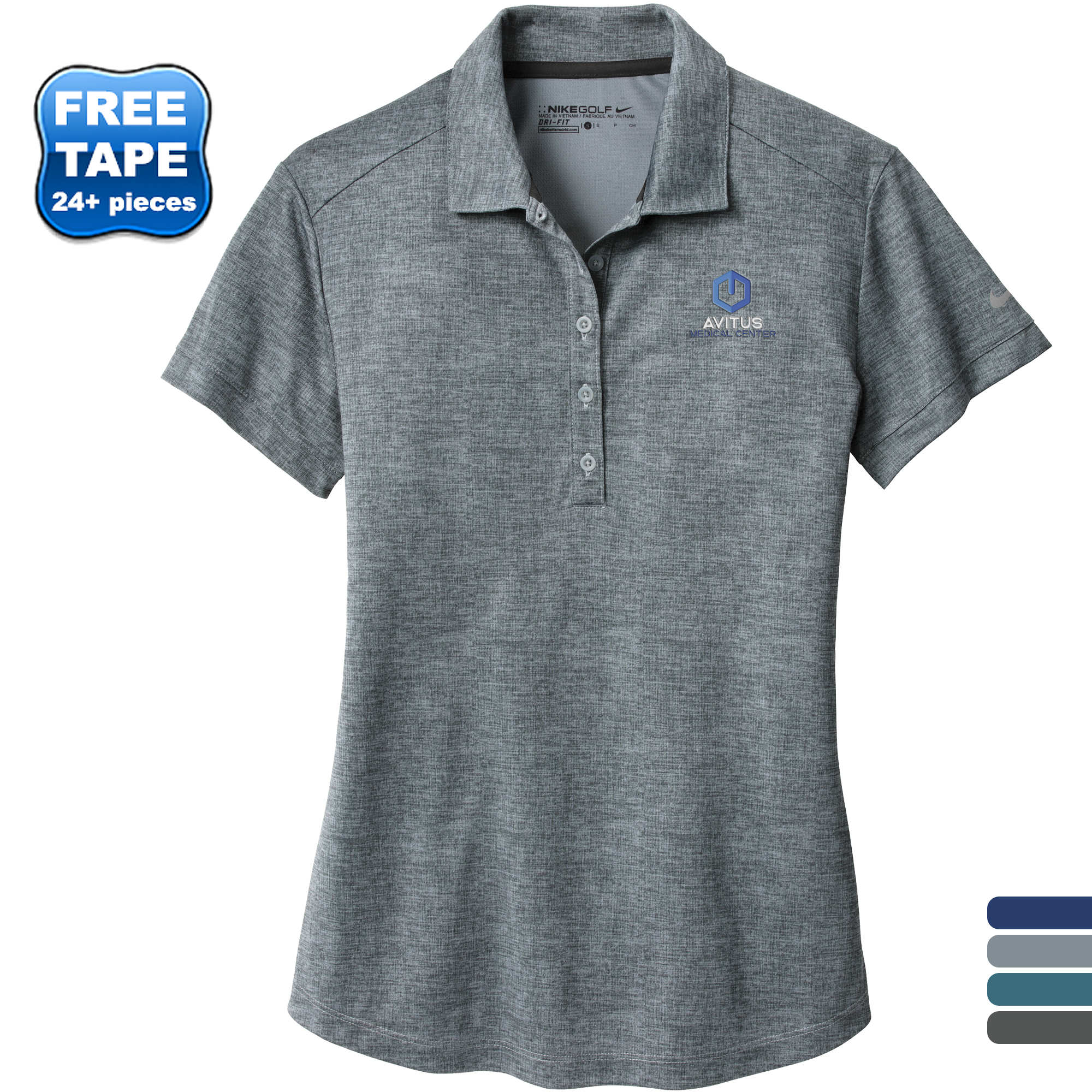 Product Photo 1 NIKE® Dri-FIT Crosshatch Ladies' Polo