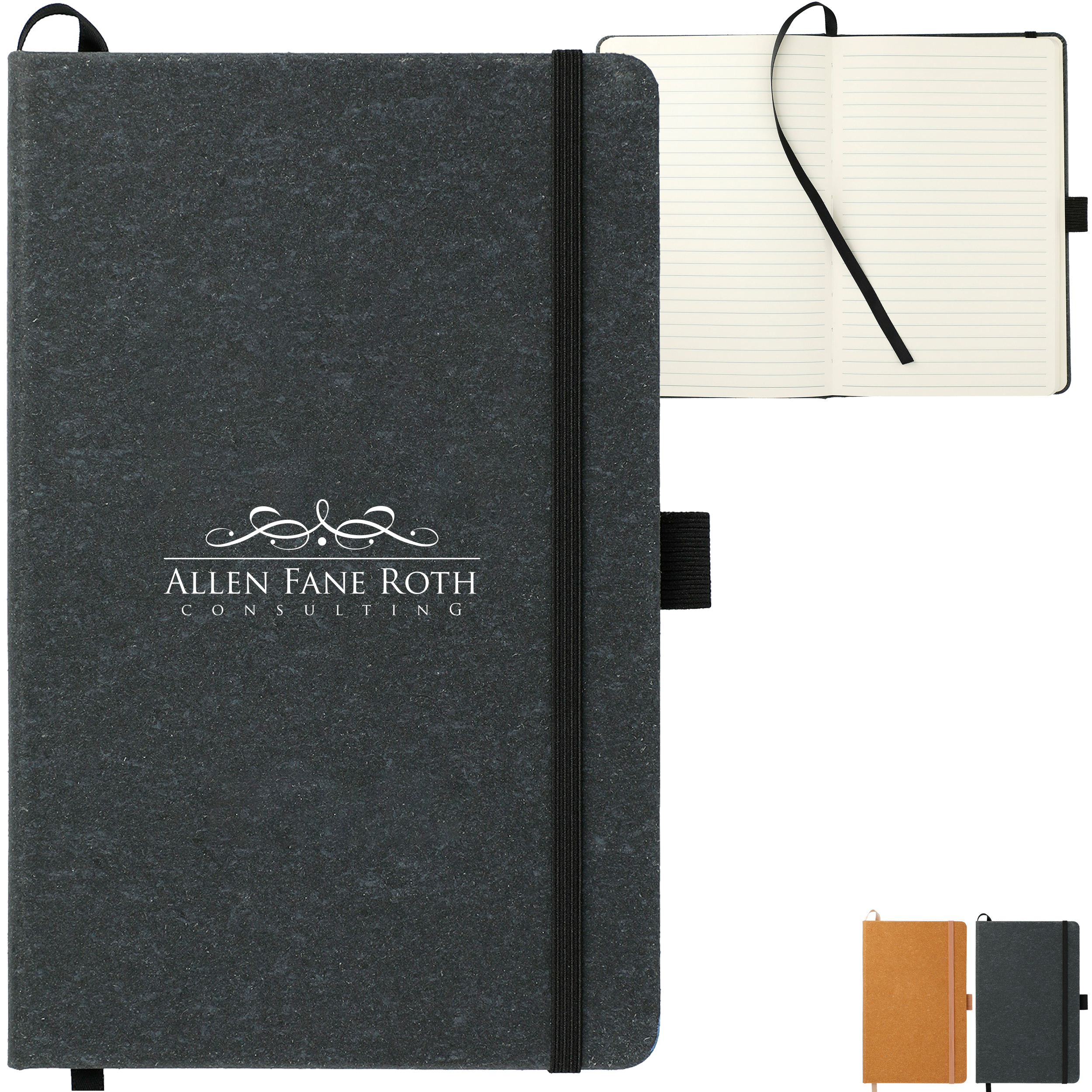 Product Photo 1 Recycled Leather Bound JournalBook®, 5-1/2" x 8-1/2"