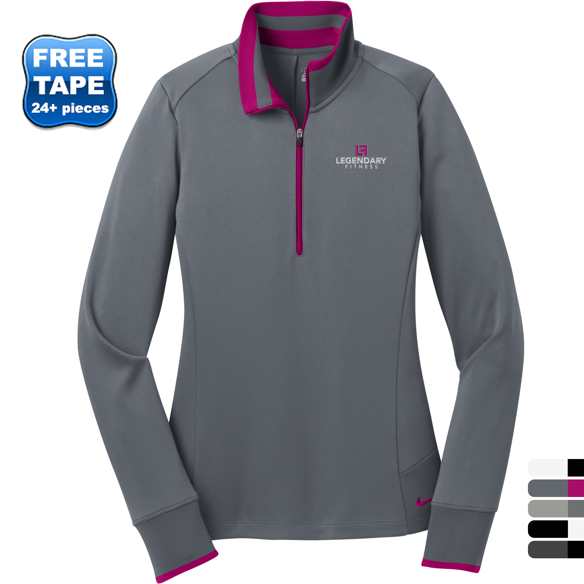 Product Photo 1 NIKE® Dri-FIT 1/2 Zip Ladies' Cover Up