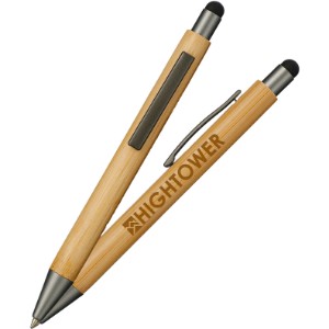 Bamboo Quick-Dry Gel Ballpoint Stylus Pen - LD6589