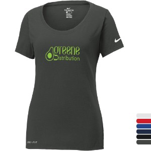 NIKE® Dri-FIT Cotton/Poly Ladies' Scoop Neck Tee - NK2209