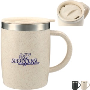 Dagon Wheat Straw Mug w/ Stainless Liner, 14oz. - LD7948