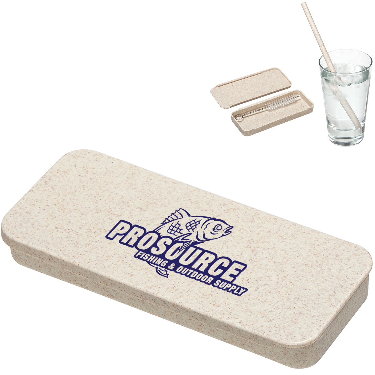 Product Photo 1 Eco Wheat Straw w/ Case & Cleaning Brush