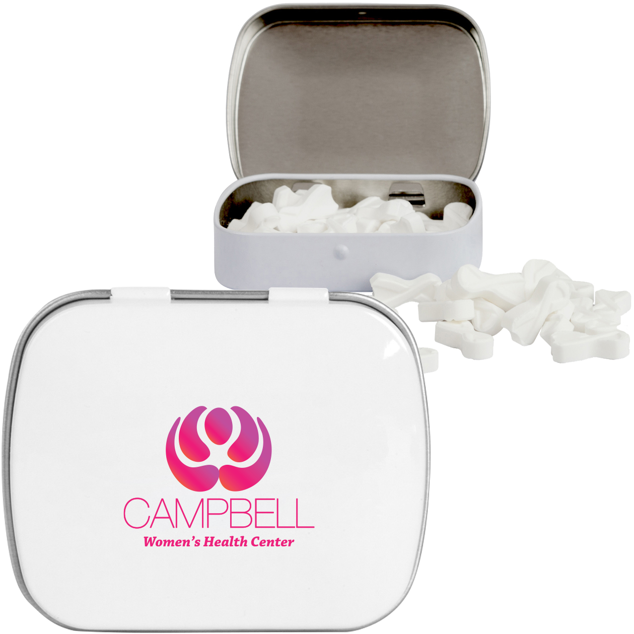 Product Photo 1 Ribbon Shaped Mints in Domed Tin