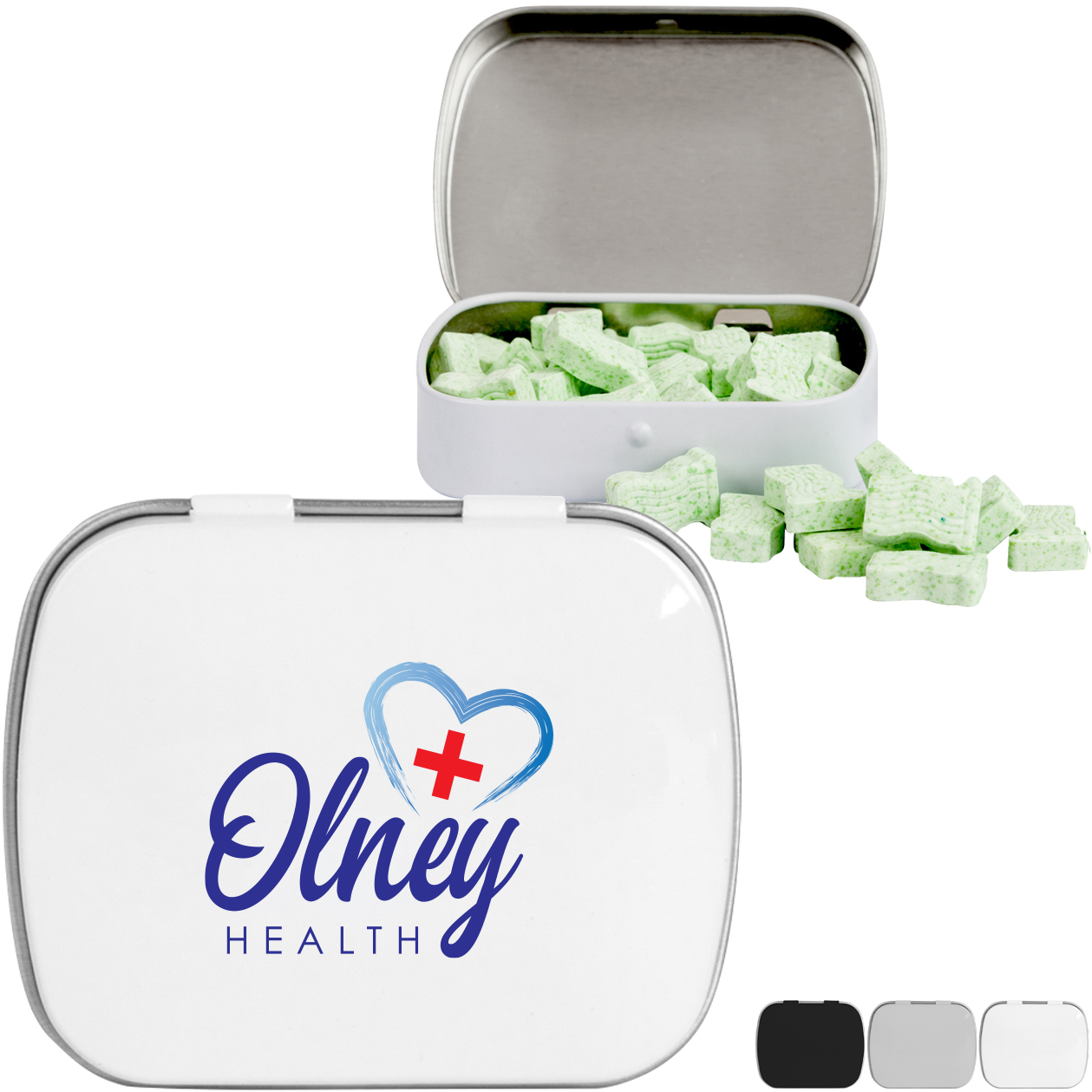 Product Photo 1 American Flag Shaped Mints in Domed Tin